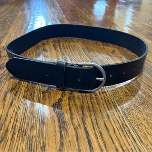 American Eagle Outfitters Black Belt with Silver Buckle